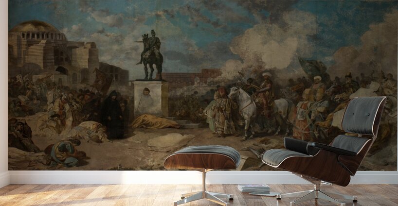 Entry of Sultan Mehmed II in Constantinople [1874–1884] by Stanisław von Chlebowski [1835–1884] Wall Murals