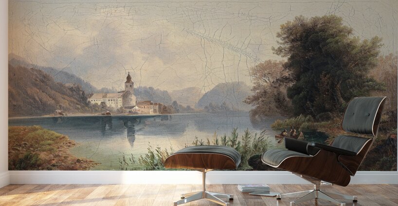 Blick auf Sankt Wolfgang by Emil Barbarini [1855–1933] Wall Murals