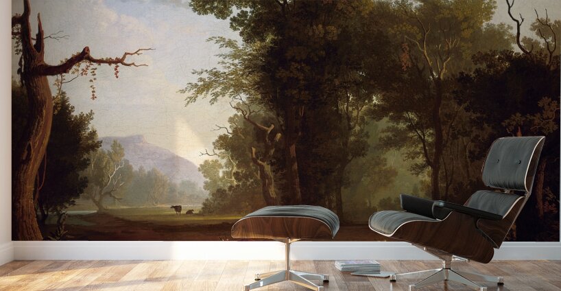 Landscape with Cattle [1846] by George Caleb Bingham [1811–1879] Wall Murals