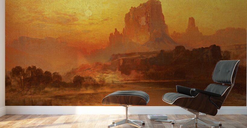 The Golden Hour [1875] by Thomas Moran [1837–1926] Wall Murals