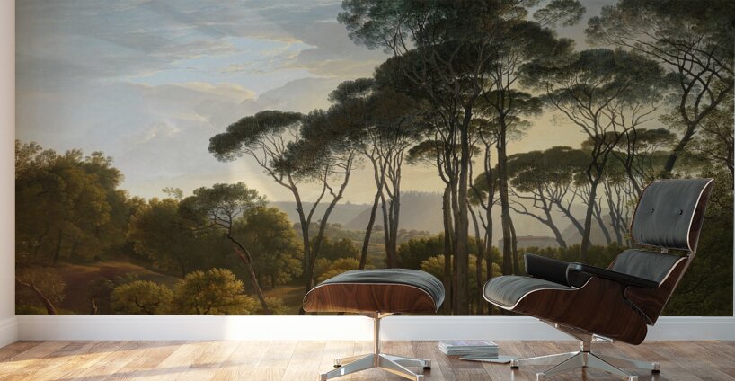 Italian Landscape with Umbrella Pines [1807] by Hendrik Voogd [1768–1839] Wall Murals