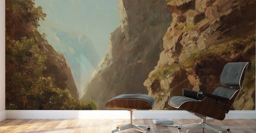 Path On A River Shore by Adolf Chwala [1836–1900] Wall Murals