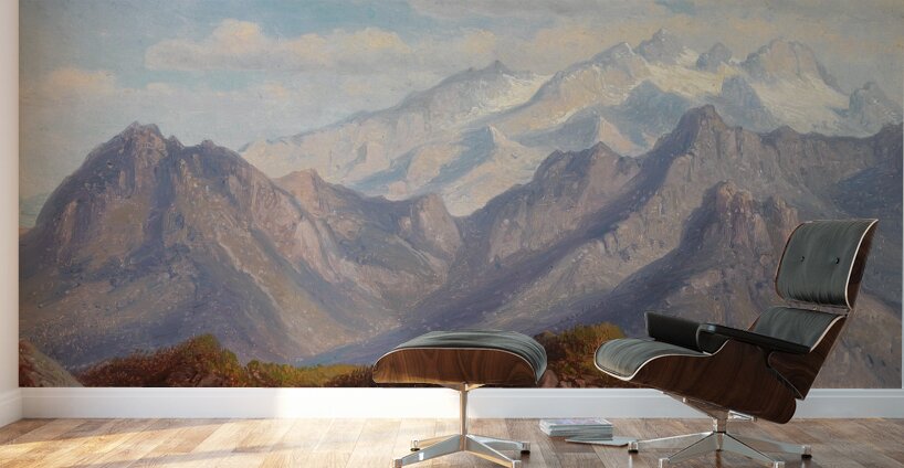 Blick vom Schafberg auf den Dachstein by Robert Kummer [1810–1889] Wall Murals