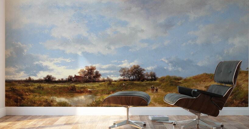 Open Landscape by Remigius Adrianus van Haanen [1812–1894] Wall Murals