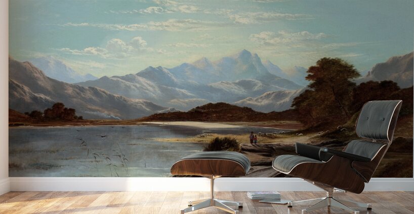 Devoke Water. Cumberland [1886] by Alfred de Bréanski [1852–1928] Wall Murals