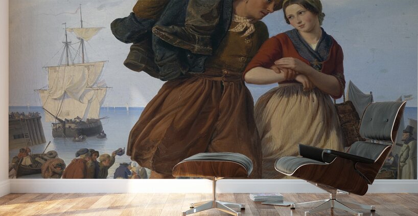 Heimkehr des Fischers [1837] by Rudolf Jordan [1810–1887] Wall Murals