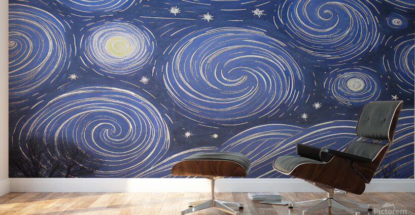 Celestial Dreams – A Journey Through the Night Sky Wall Murals