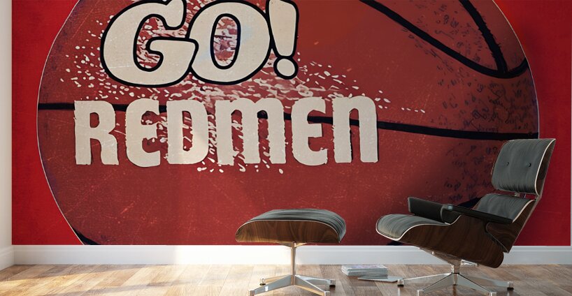 1980s St. Johns Redmen Basketball Art Wall Murals