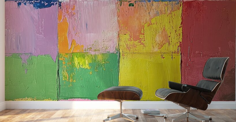 Chromatic Harmony Grid 92HJ5D 58 Wall Murals