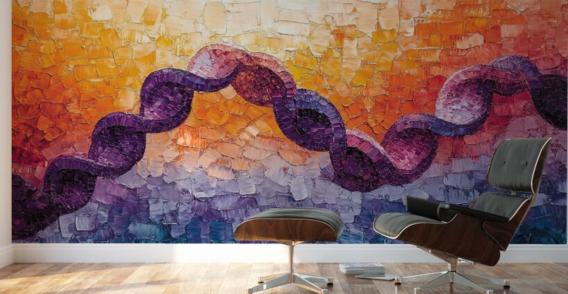 Chromatic Helix Ascent 7P3HN9 65 Wall Murals