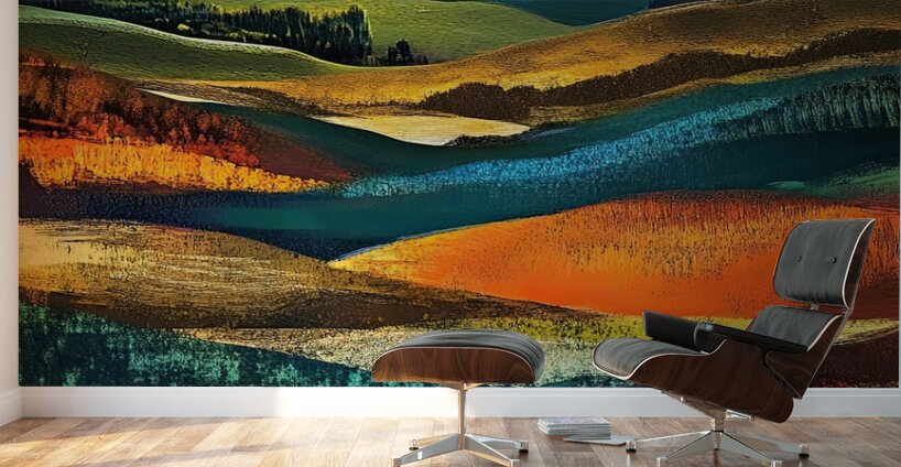 Chromatic Hills 794DN2 55 Wall Murals
