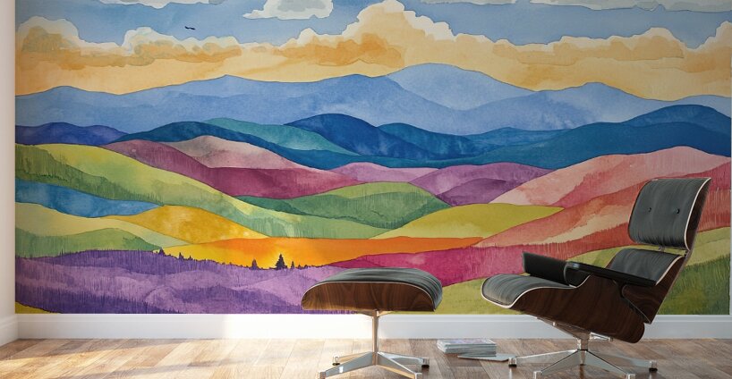 Chromatic Hills NZ893H 45 Wall Murals
