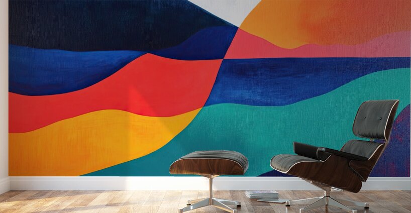 Chromatic Horizons H3C9N2 57 Wall Murals