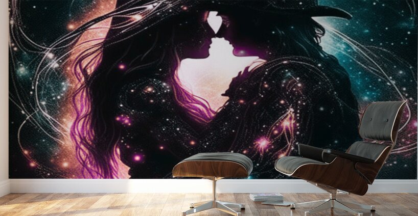 Lassoed Lovers Wall Murals