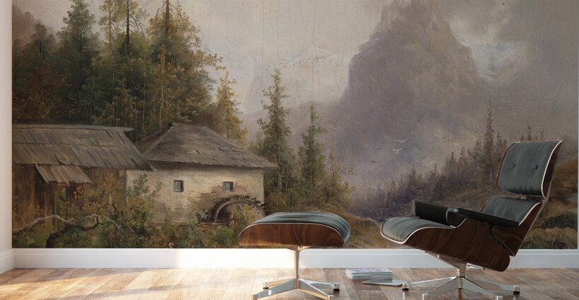 Mühle aus dem Hollthall by Emil Barbarini [1855–1933] Wall Murals