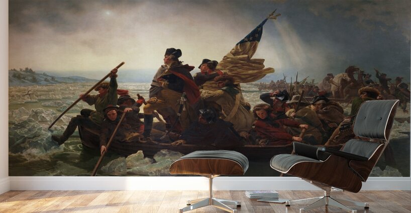 Washington Crossing the Delaware [1851] by Emanuel Gottlieb Leutze [1816–1868] Wall Murals