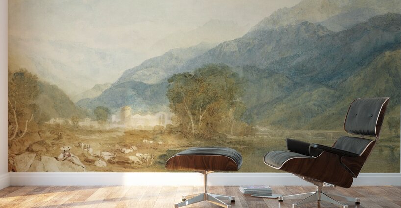 A View From The Castle Of St. Michael. Bonneville. Savoy. From The Banks Of The Arve River by Joseph Mallord William Turner [1775–1851] Wall Murals