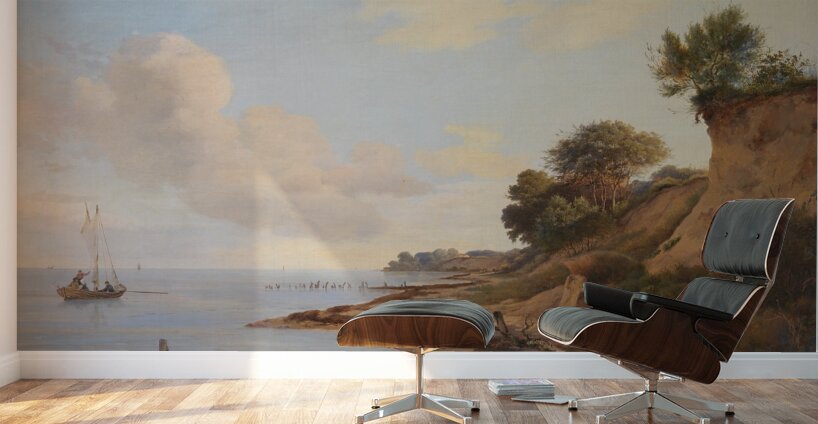 Strandparti i nærheden af Tårbæk [1824–1886] by Anders Christian Lunde [1809–1886] Wall Murals