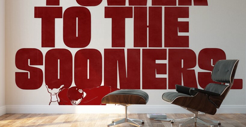 1970s Oklahoma Sooners Football Art Wall Murals