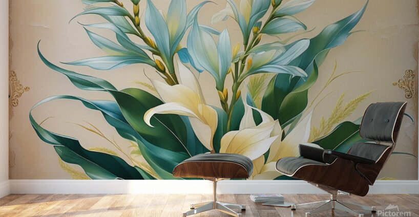 Leonardo Phoenix 10 A stunning mosaic art piece f Wall Murals