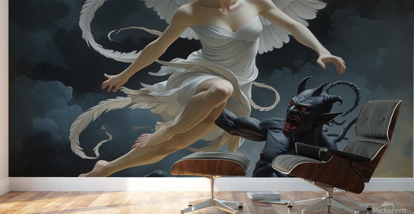 Triumph of Light Over Darkness Wall Murals