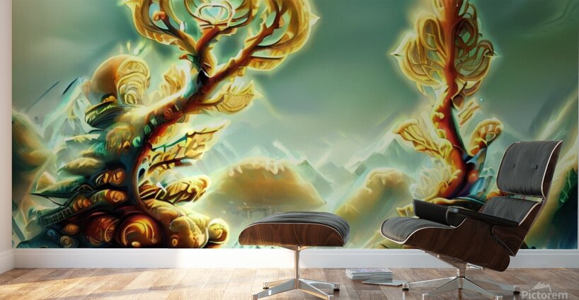 Trees of Light in the Land of Dreams Wall Murals