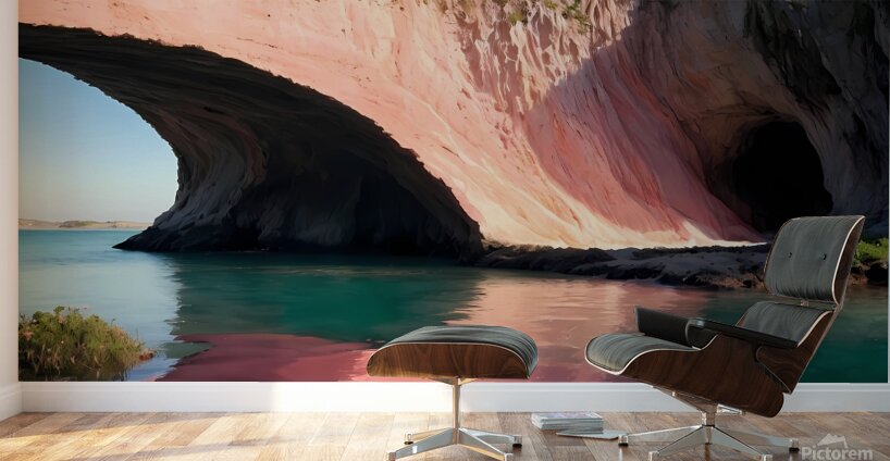 Stunning Pink Rock Arch Over Turquoise Waters – A Natural Wonder Wall Murals