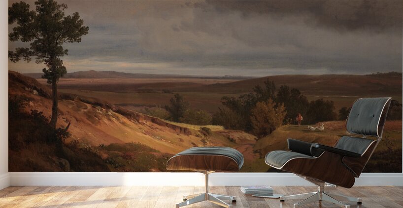 Heidelandschaft bei Silkeborg in Jütland. Dänemark [1840] by Louis Gurlitt [1812–1897] Wall Murals