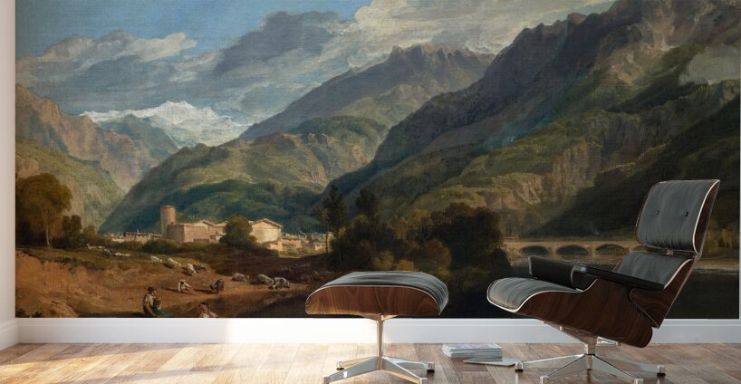 Bonneville. Savoy [1803] by Joseph Mallord William Turner [1775–1851] Wall Murals
