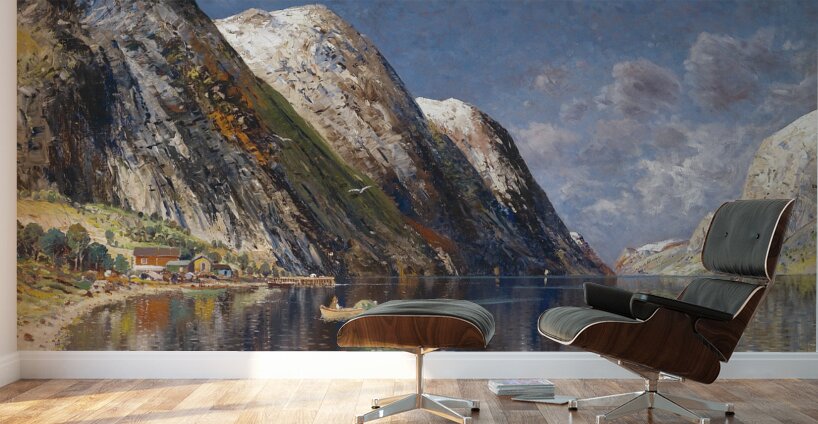 Drontheim Fjord by Karl Kaufmann [1843–1905] Wall Murals