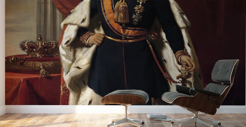 Portrait of William III.King of the Netherlands [1856] by Nicolaas Pieneman [1809–1860] Wall Murals