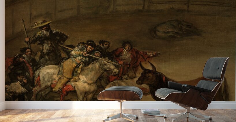 Bullfight. Suerte de Varas by Francisco de Goya [1746–1828] Wall Murals