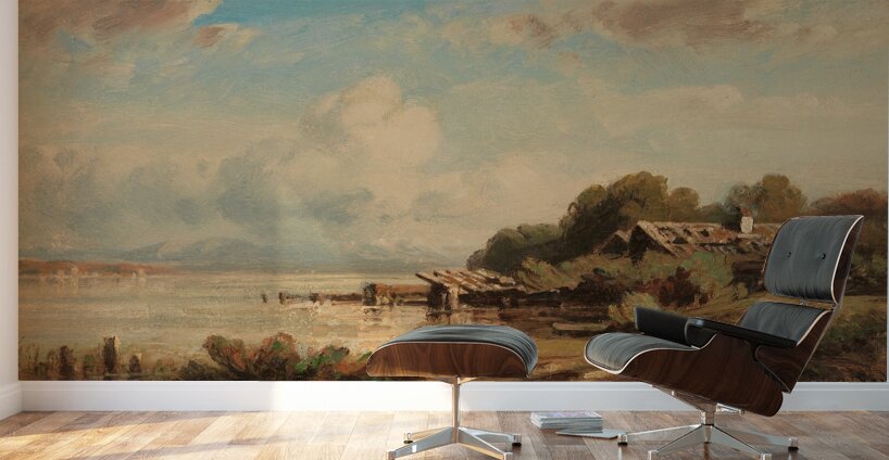 Fischerhütte am Starnberger See [1880] by August Seidel [1820–1904] Wall Murals
