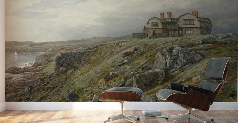 Graycliff. The Artist’s Home. Newport. Rhode Island [1882] by William Trost Richards [1833–1905] Wall Murals