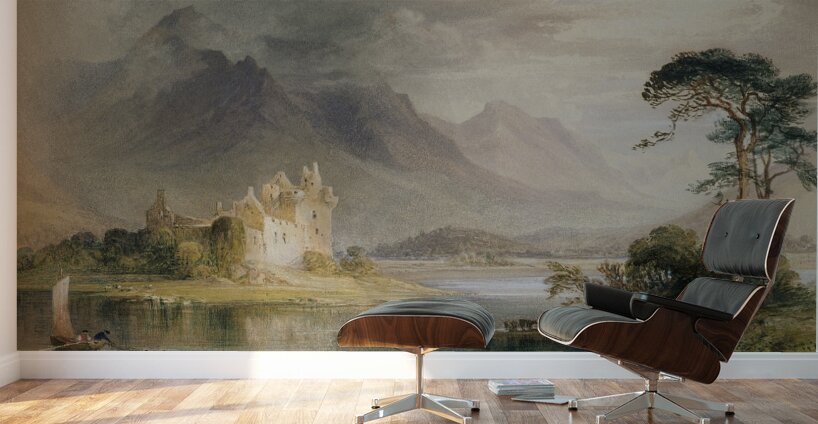 Kilchurn Castle [c. 1839] by William Andrews Nesfield [1793–1881] Wall Murals