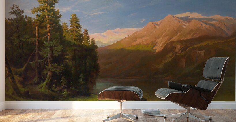 Landschaft im Abendrot by Carl Schweninger [1854–1903] Wall Murals