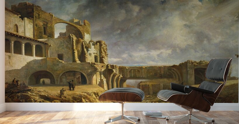 Ruins of the Palace [1859] by Ramon Martí i Alsina [1826–1894] Wall Murals