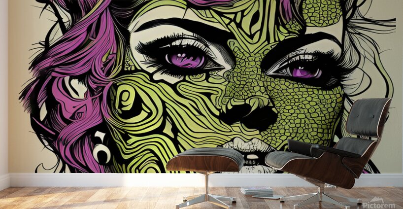Psychedelic Metamorphosis Wall Murals