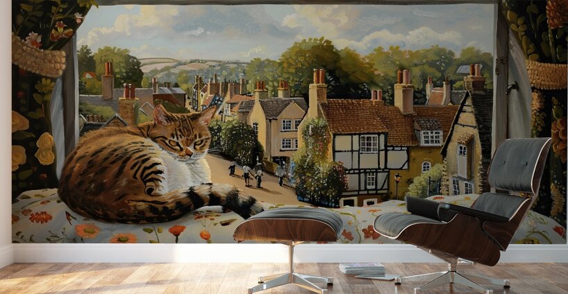 Cat Nap Overlook H29NJP 45 Wall Murals