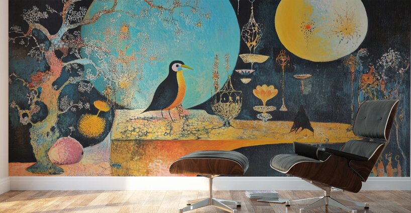 Celestial Bird Reverie 9H2N3Z 58 Wall Murals