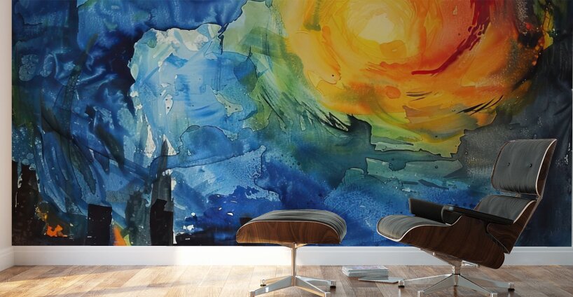 Celestial City Glow 9H4N3P 55 Wall Murals