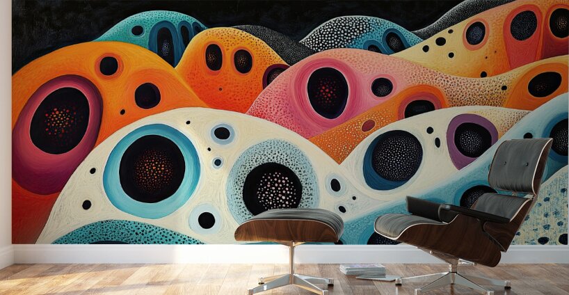 Celestial Coral Forms H3N9B2 57 Wall Murals