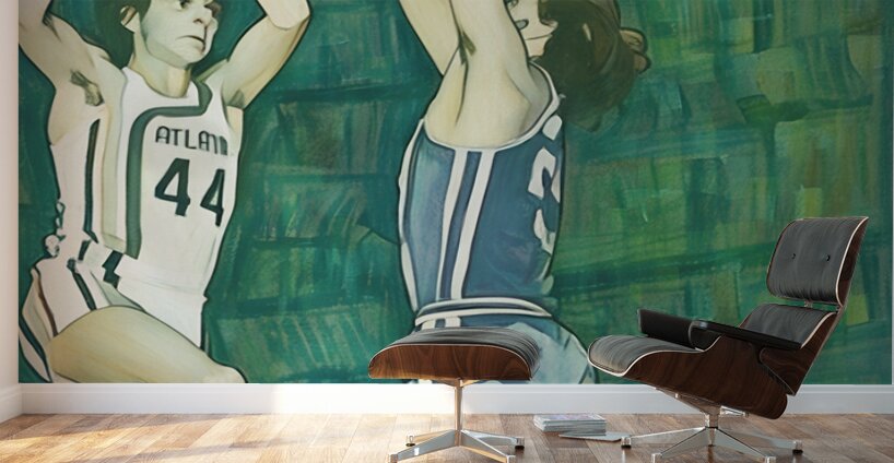 Pistol Pete Maravich Rookie Art Wall Murals