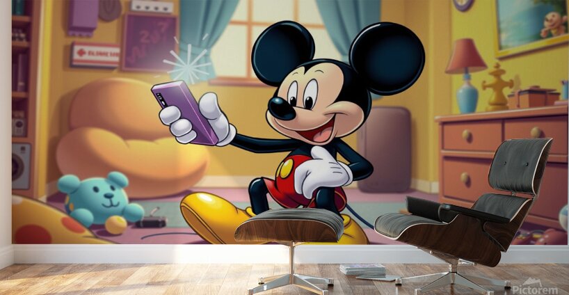 Mickey Mouse is coming from Disney Wall Murals