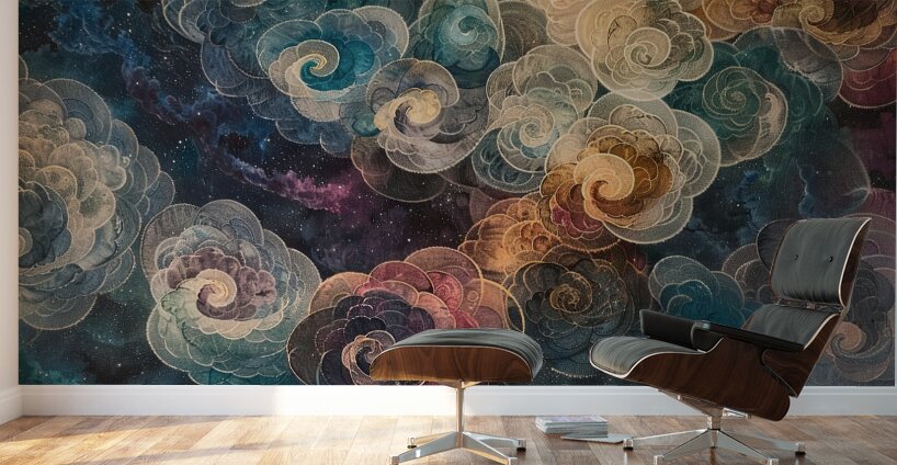 Celestial Roses Bloom 92HJ8 60 Wall Murals