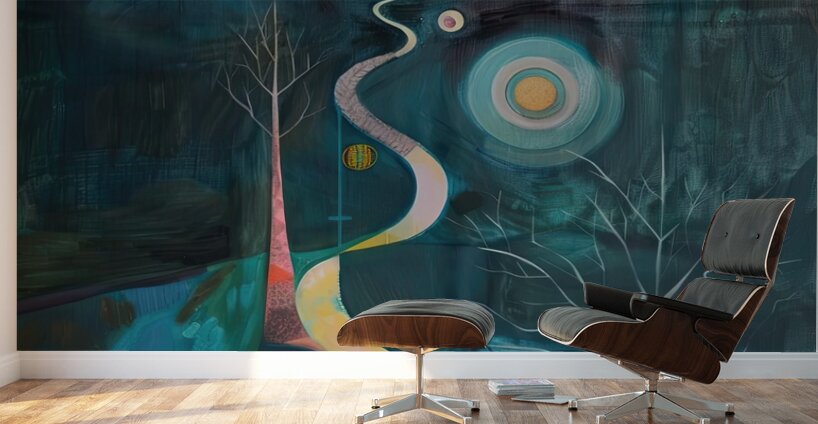 Celestial River Flows H3N9P2 55 Wall Murals