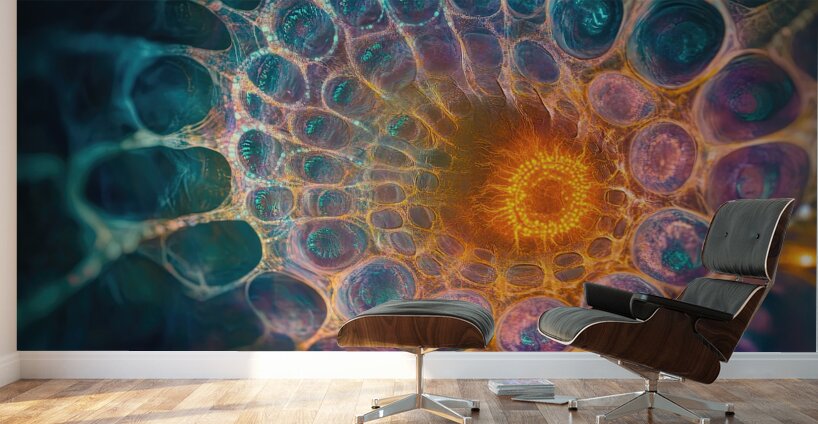 Cellular Genesis H3N2D9 55 Wall Murals