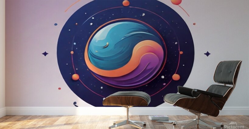The Cosmic Balance of Yin and Yang Wall Murals