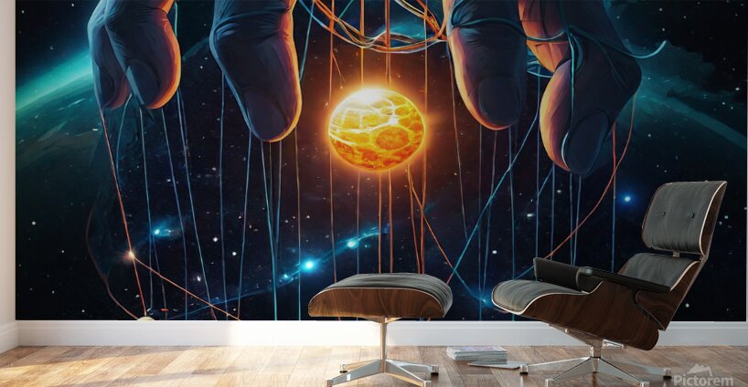  Hand with String Wall Murals