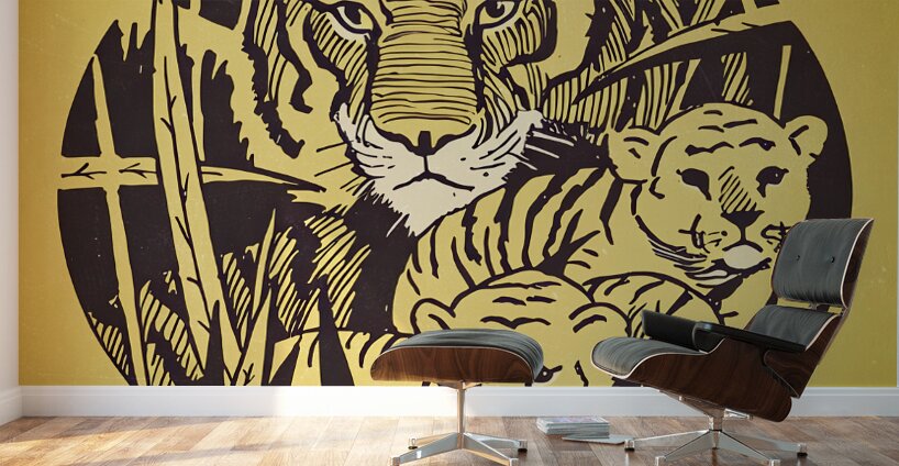 1930s Missouri Tigers Art Wall Murals